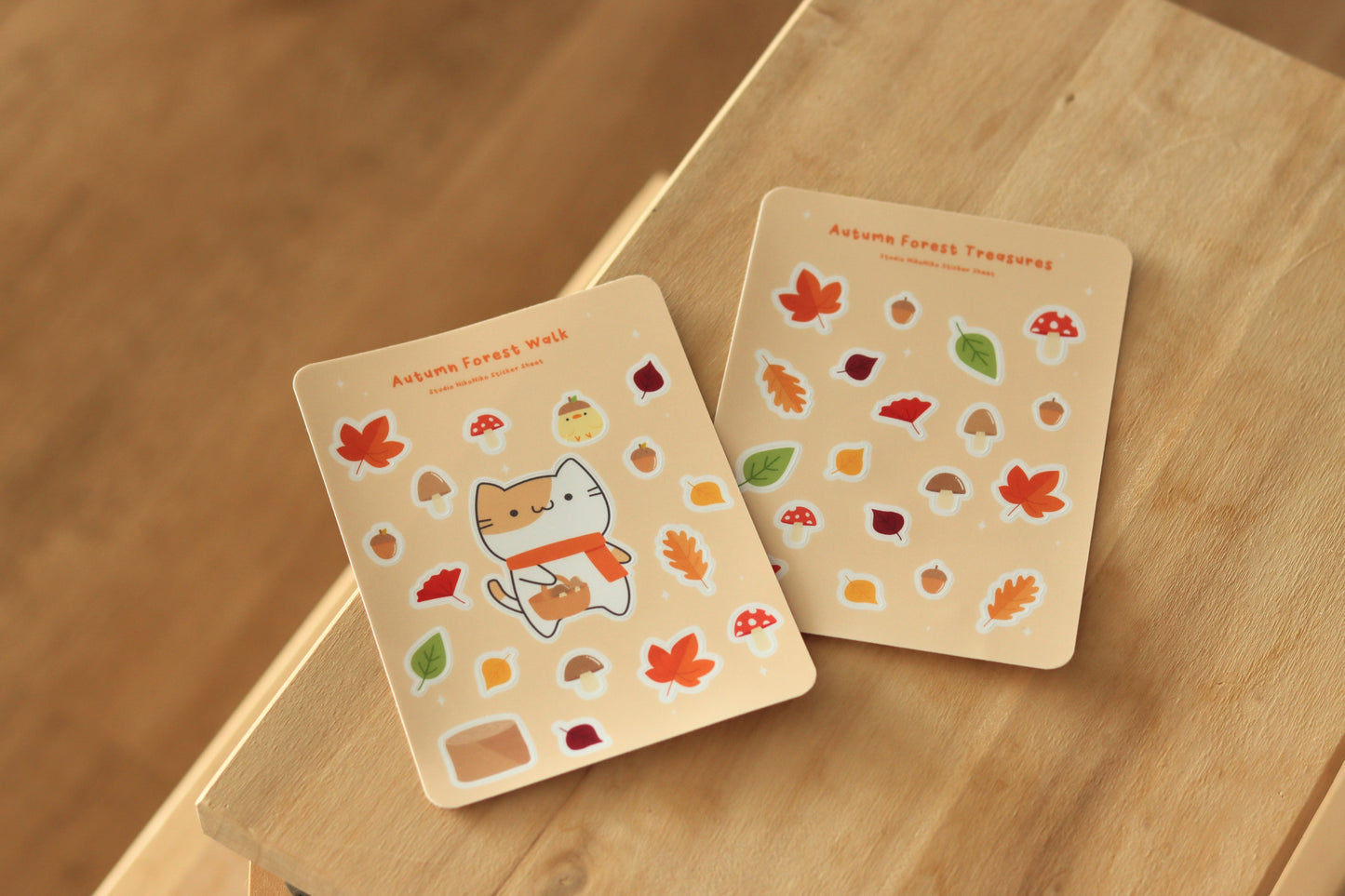Autumn Forest Walk - Vinyl Sticker Sheet