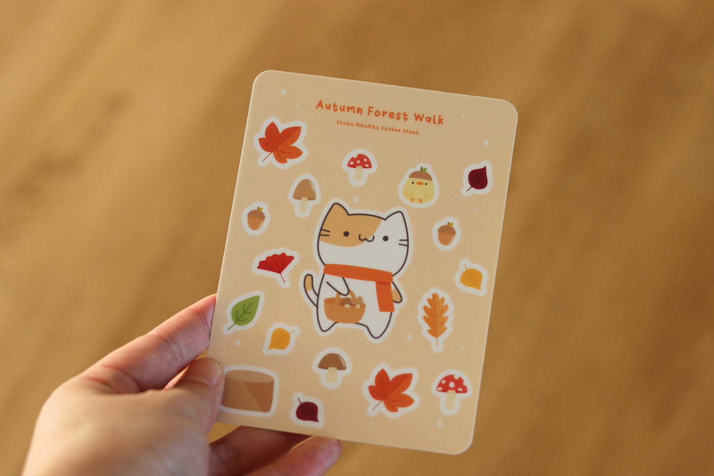 Autumn Forest Walk - Vinyl Sticker Sheet