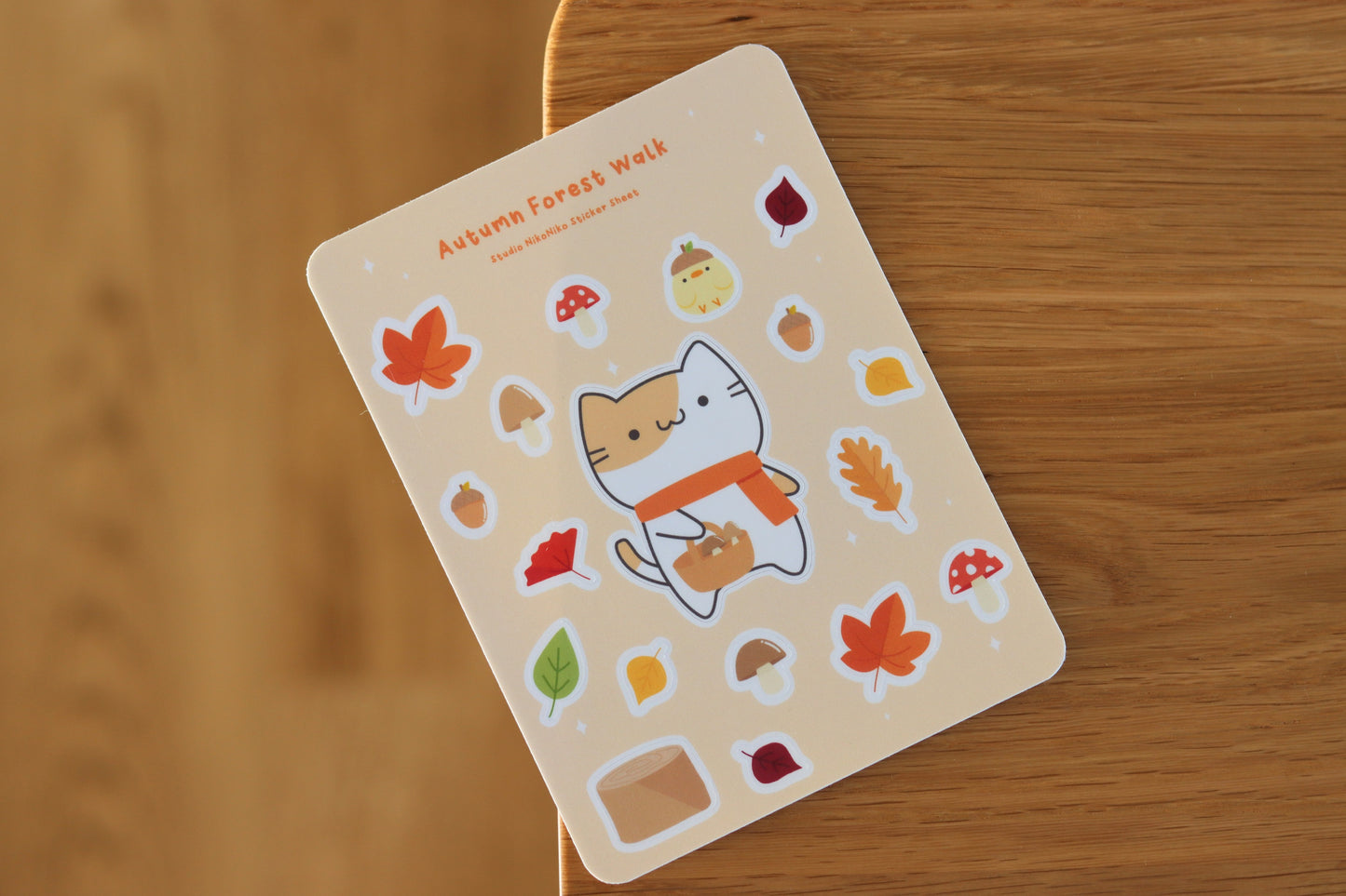 Autumn Forest Walk - Vinyl Sticker Sheet