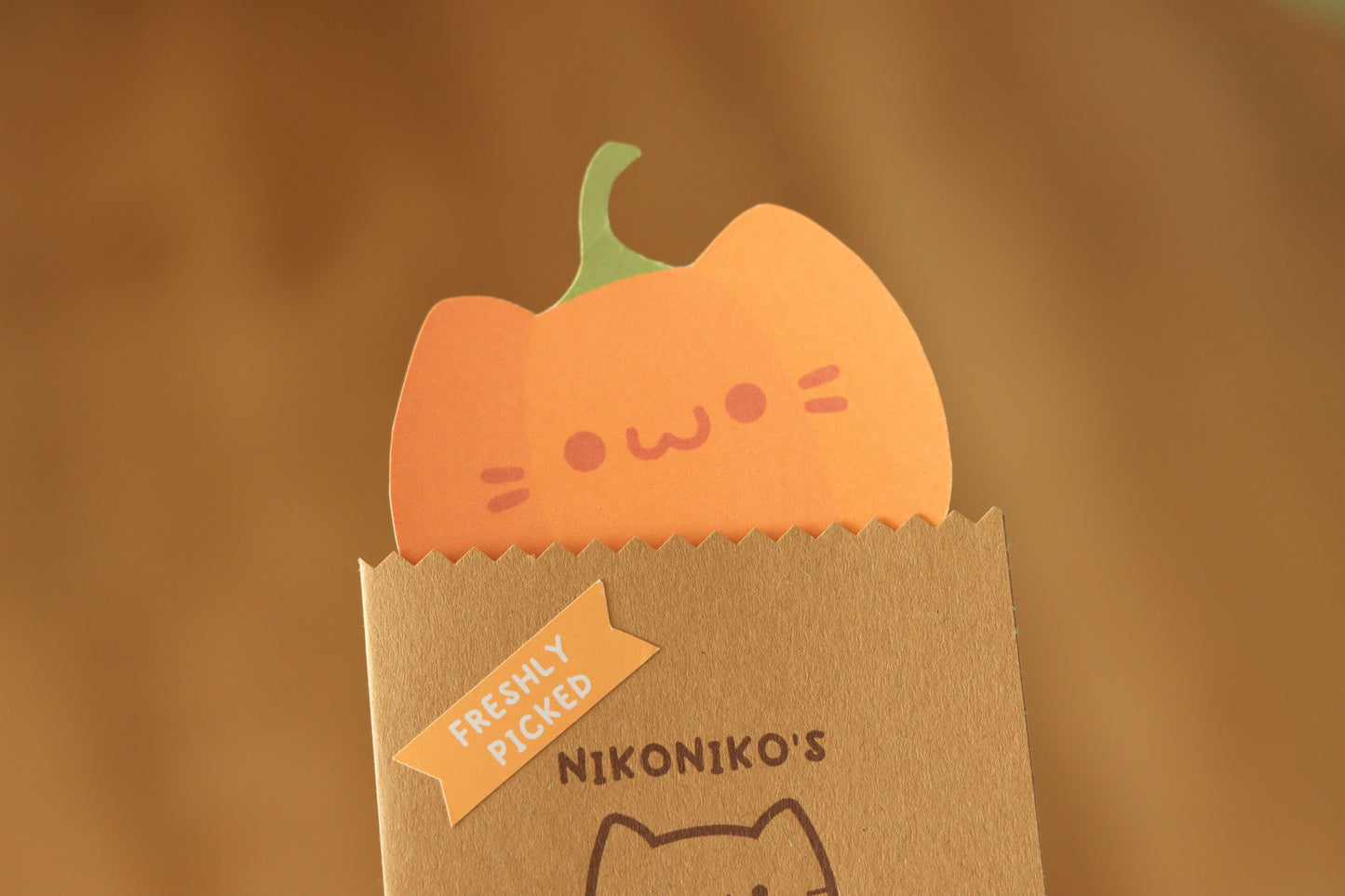 Cat Pumpkin Memo Cards (10 pcs)