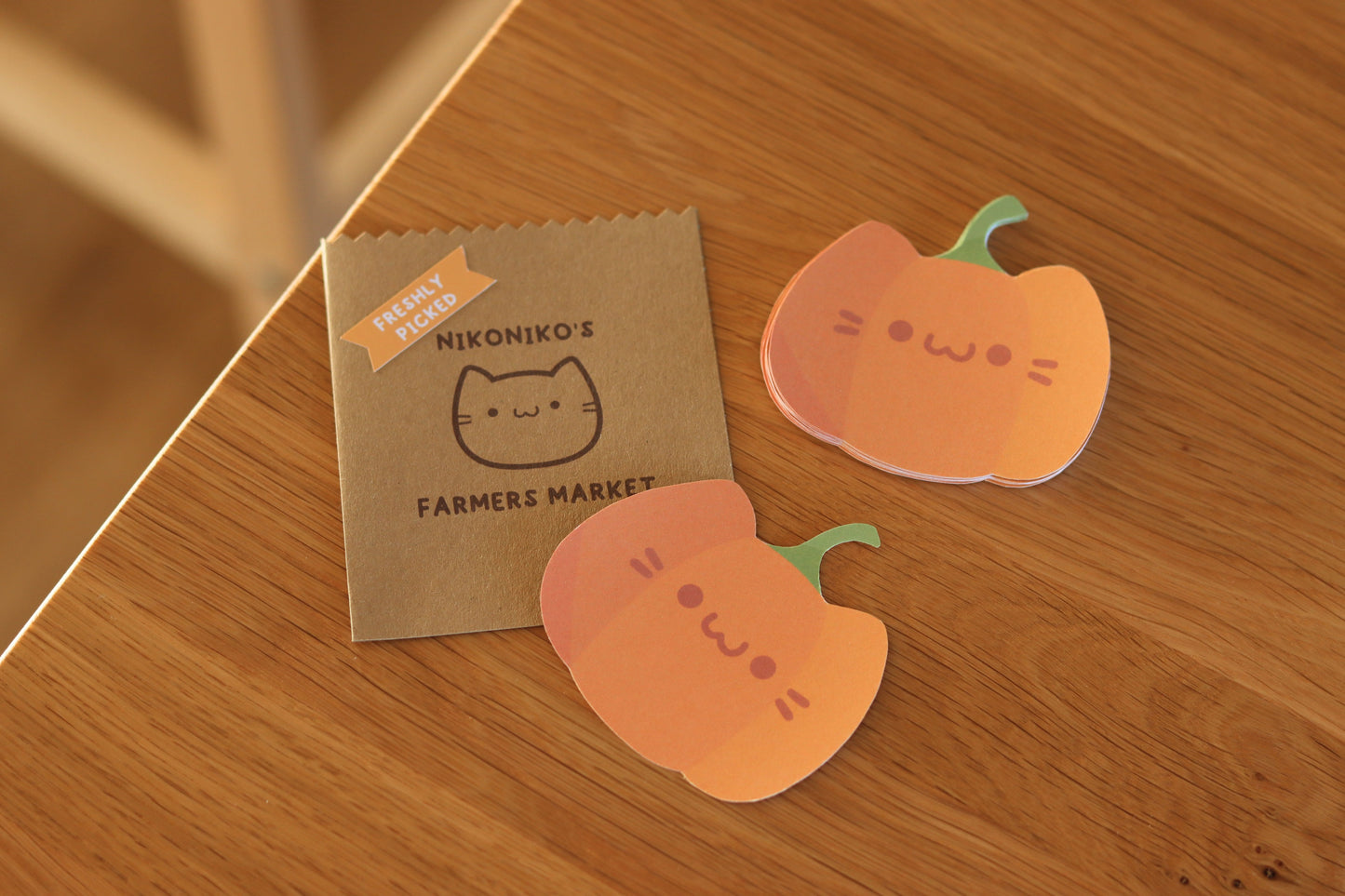 Cat Pumpkin Memo Cards (10 pcs)