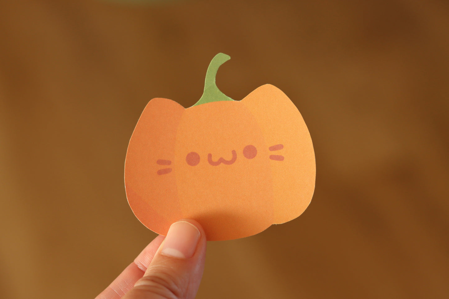 Cat Pumpkin Memo Cards (10 pcs)