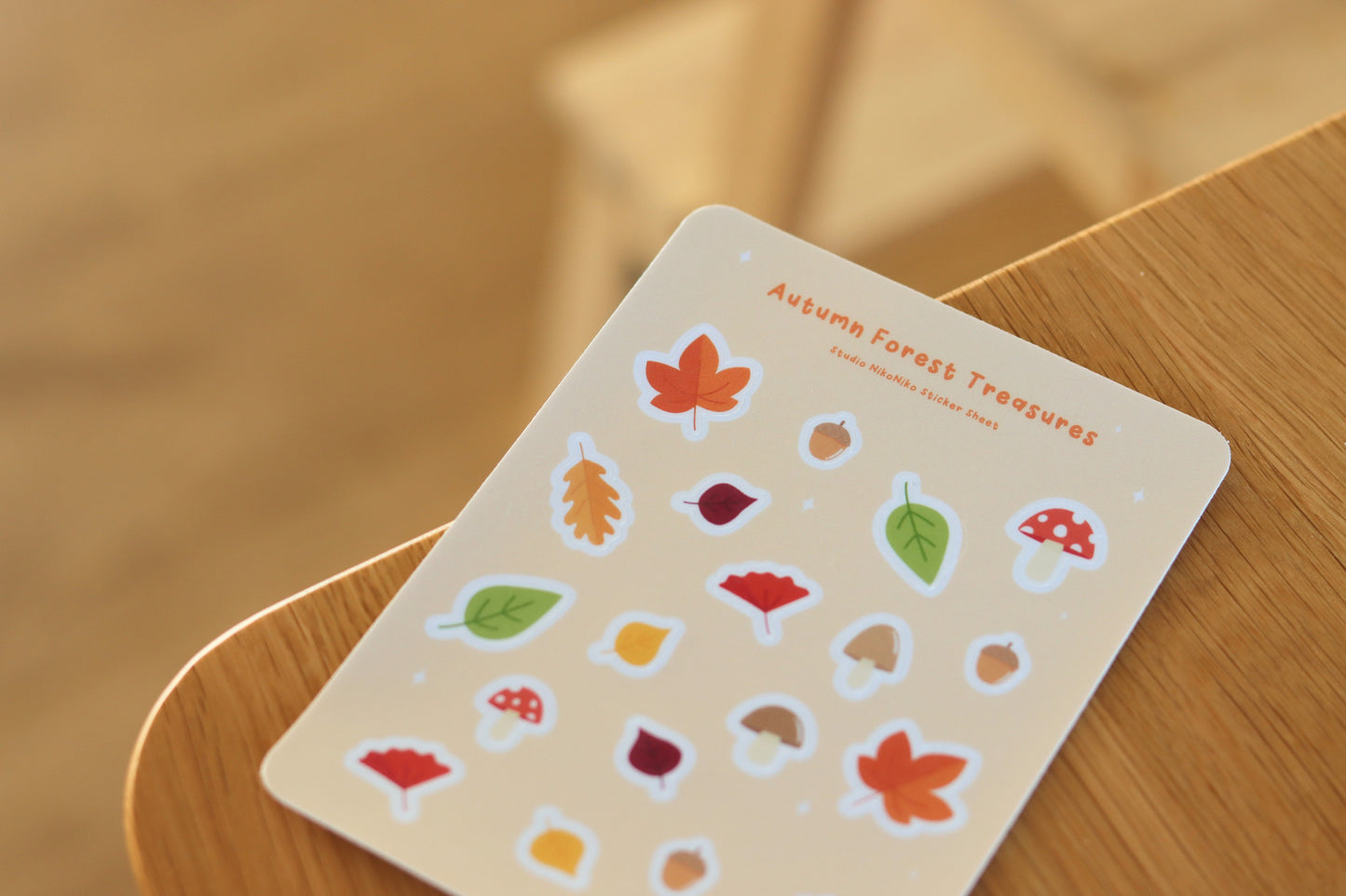 Autumn Forest Treasures - Vinyl Sticker Sheet