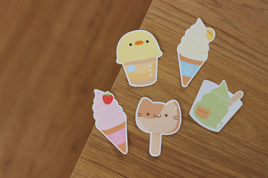 Ice Cream Collection - Vinyl Stickers